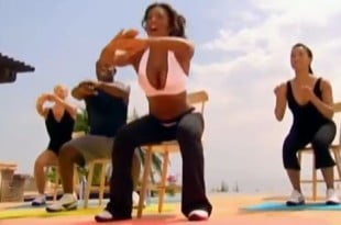 Ćwiczenia z Mel B na skuteczne ujędrnienie nóg i ud.