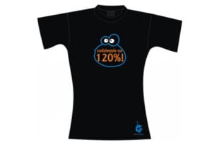 Czarna koszulka sportowa