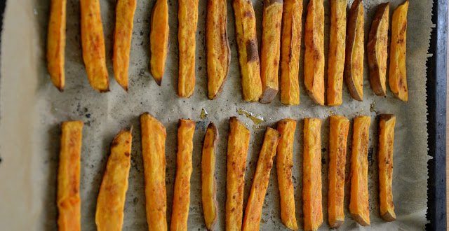 Frytki z batatów - przepis.