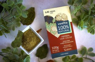 Farba Pure Henna do koloryzacji siwych włosów.