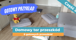 Tor przeszkód dla dzieci w domu - przykład.