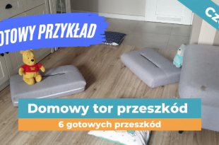 Tor przeszkód dla dzieci w domu - przykład.